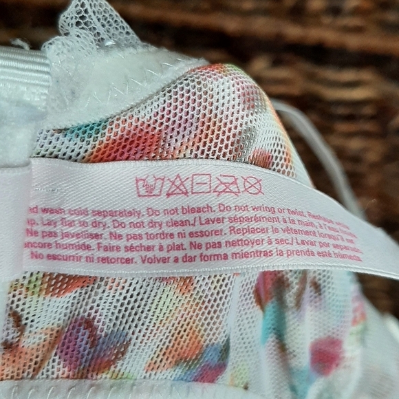 Victoria's Secret 90s Y2K Babydoll Corset 34B Mesh Fairy Bows Coquette Romantic - Picture 8 of 8